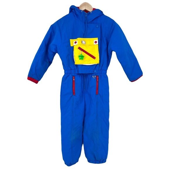 vintage Obermeyer ski snowsuit kids retro 90s - Picture 1 of 13